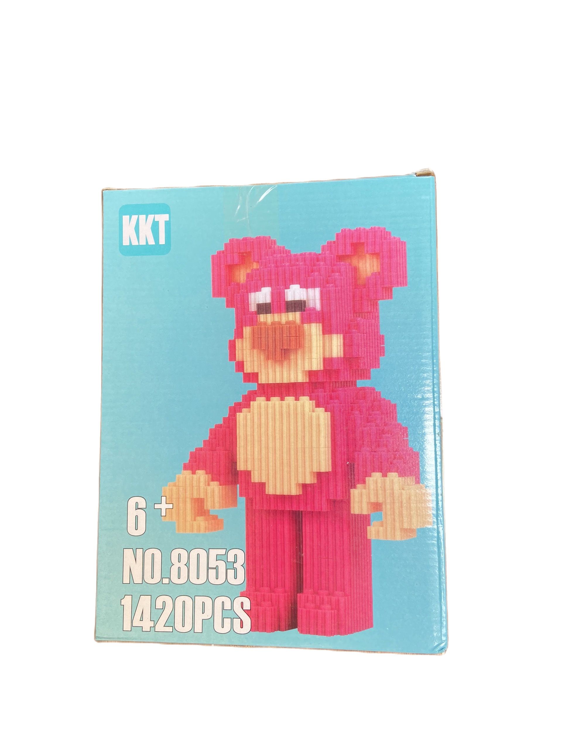 Xếp hình Lego 3D BearBrick ngồi cute cỡ 20cm ( 2000+ mảnh)