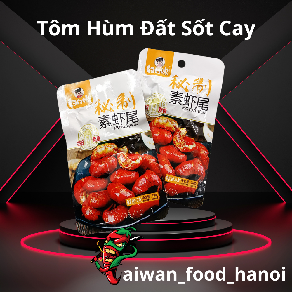 Tôm Hùm Đất Cay Ăn Vặt Trung Quốc Siêu Ngon - Gói 18G - Taiwan Foods