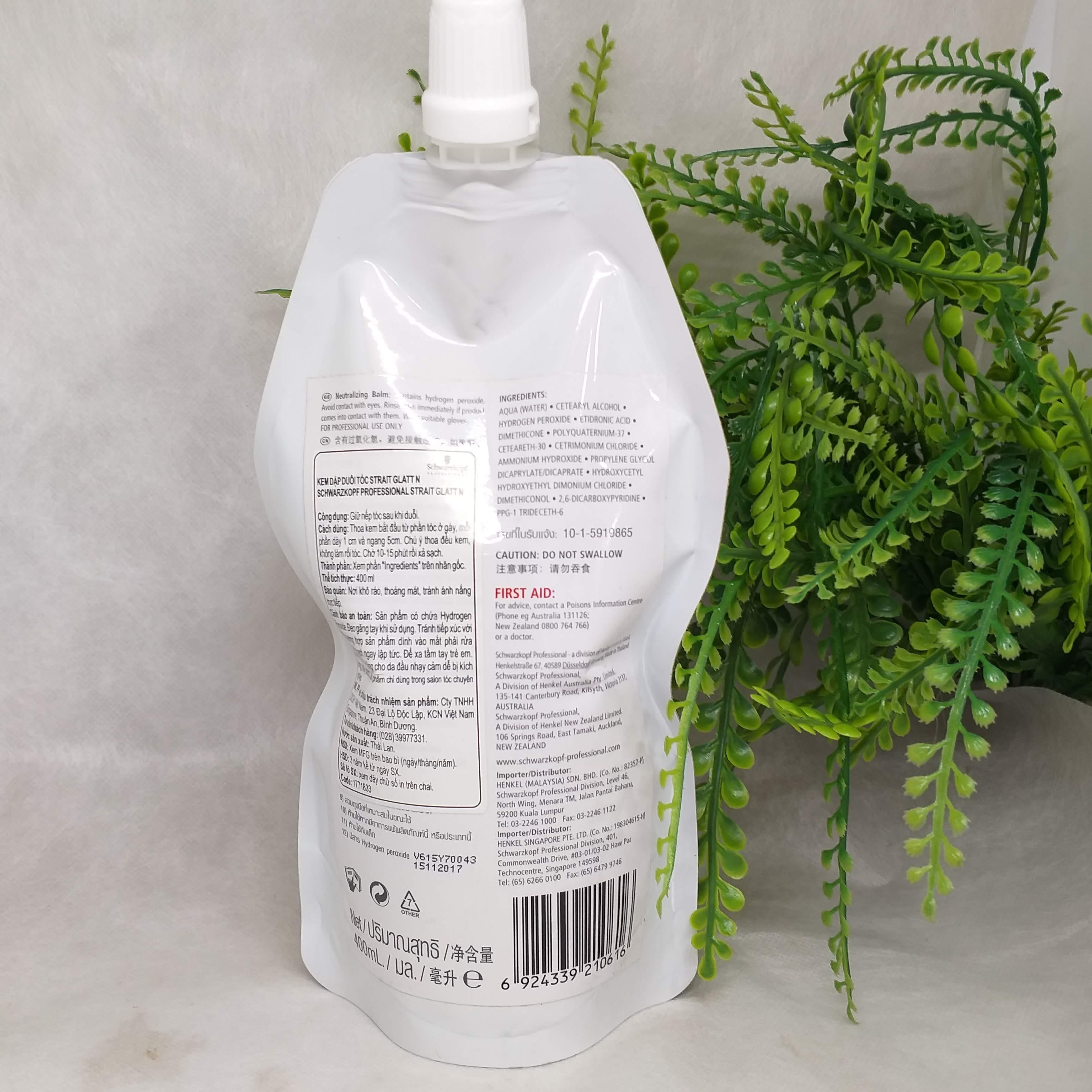 [HCM]Kem dập duỗi tóc Glatt 400ml ( Bước số 2 )