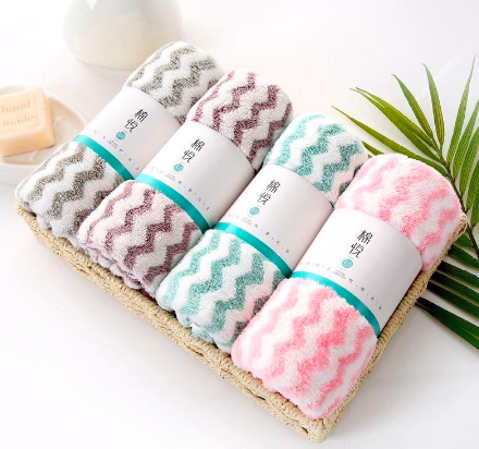 Combo Khăn mặt lông mịn xuất Hàn 30x50cm (Nhiều màu)