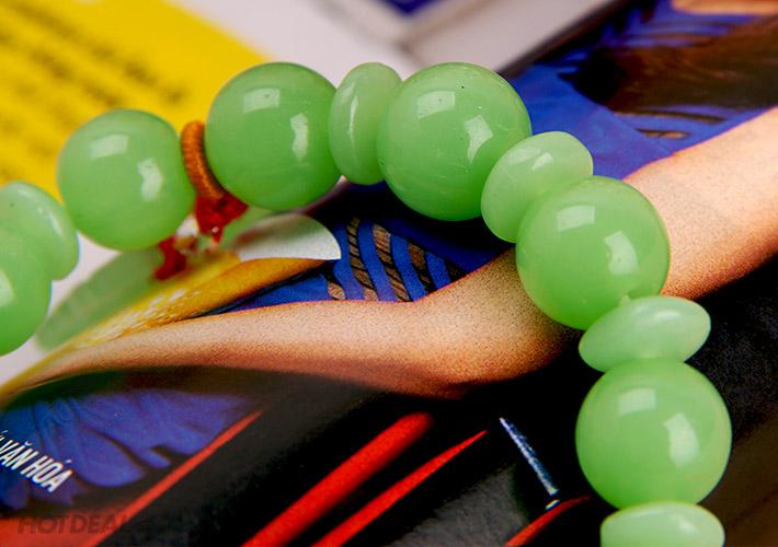 Vòng Tay Đá Thạch Anh Mặt Phật xanh ngọc