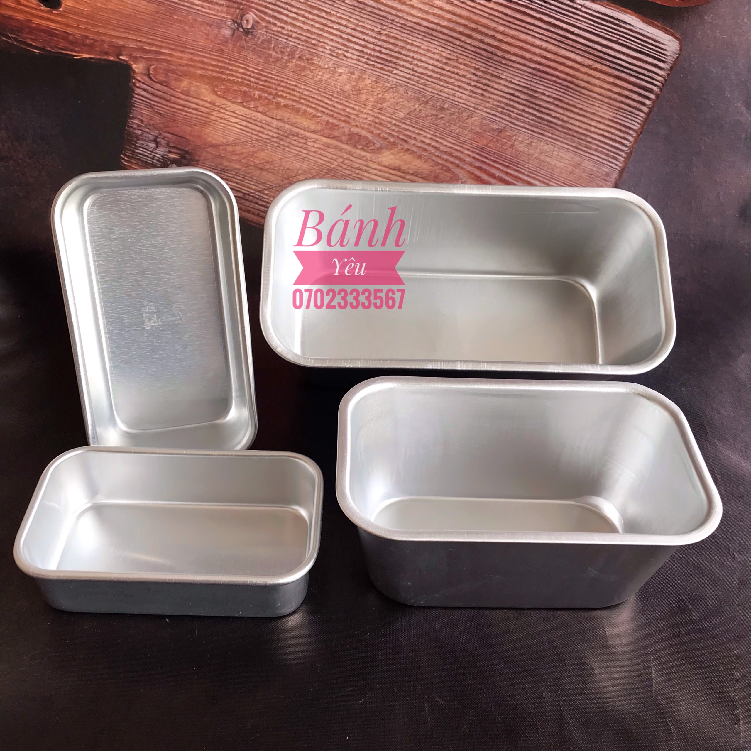 Khuôn bánh nhôm đúc chữ nhật-Nhiều kích thước
