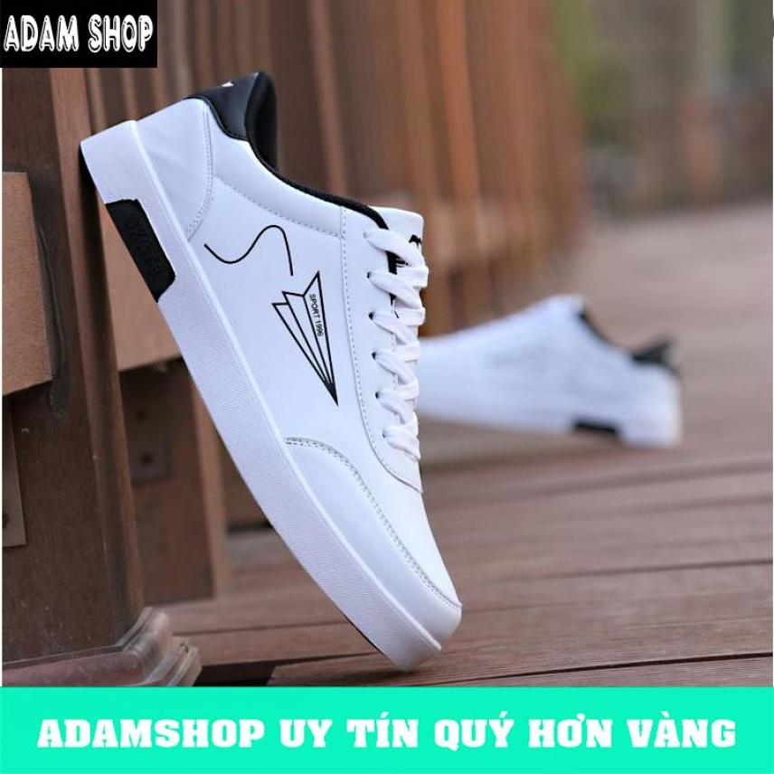 Giày sneaker nam hàn quốc 2019 da PU cao cấp, đế đúc nguyên khối (Giá Cực Shock) - ADAM SHOP(AD07) giá rẻ
