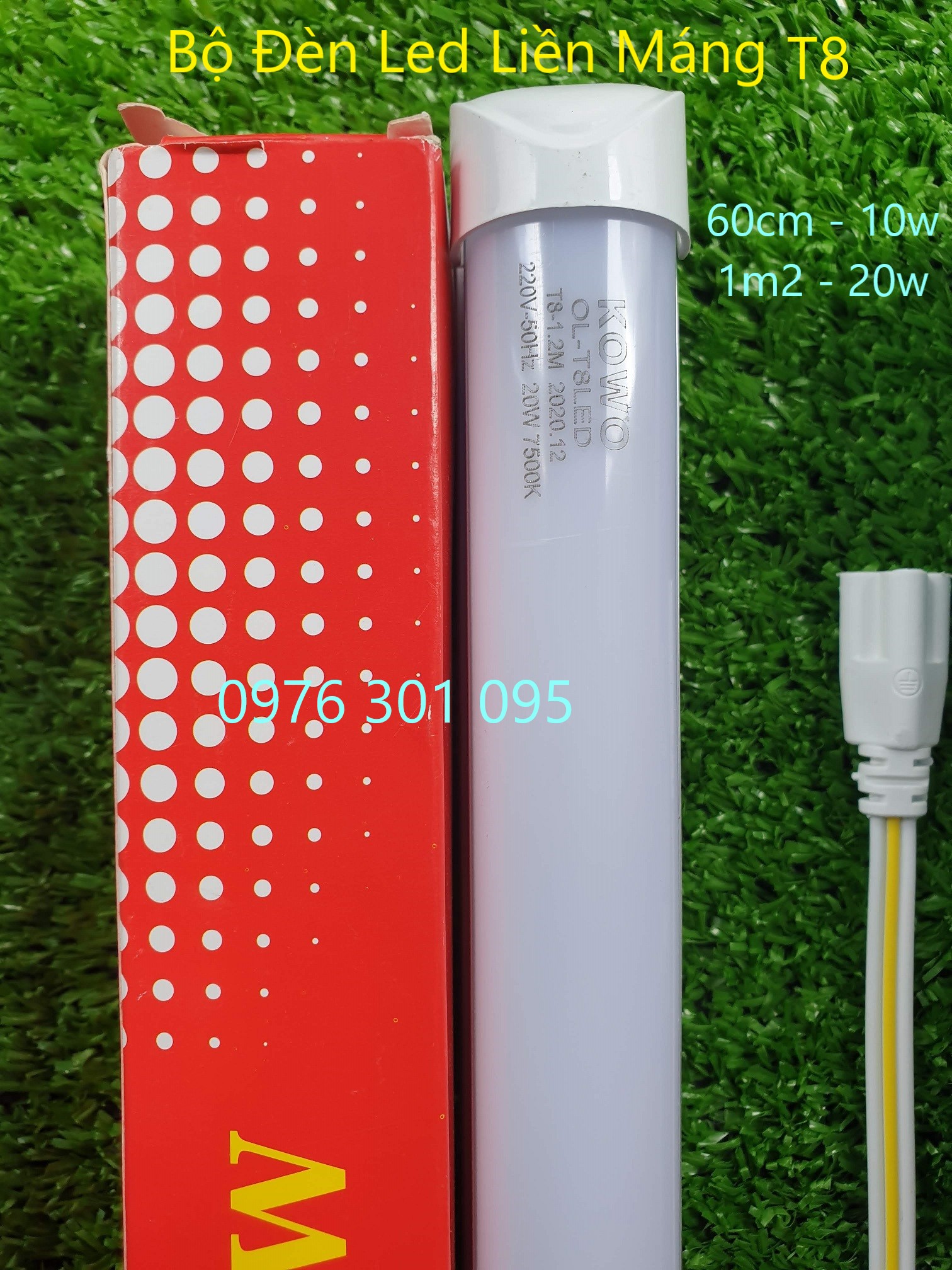 Bộ Đèn Led Liền Máng 1M2 - Trắng [ T8 ]