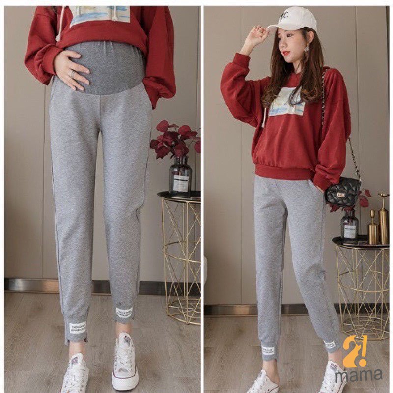 Quần dài bầu thể thao thu đông da cá bo gấu