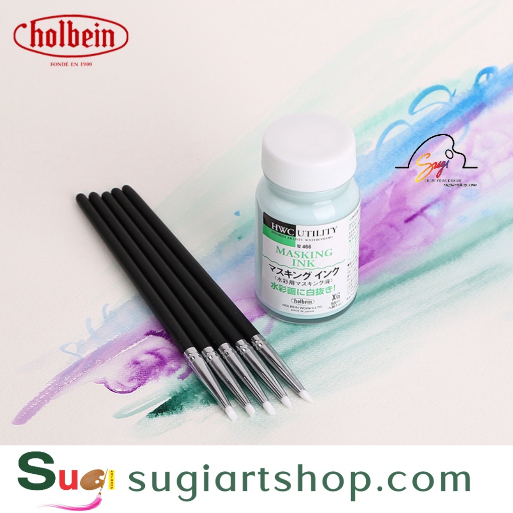 Keo chặn màu nước holbein - holbein masking 55ml