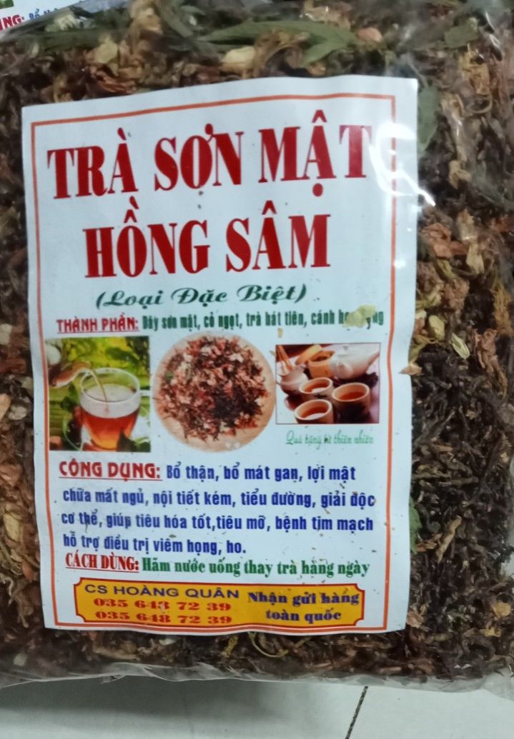 [GIÁ BÁN BUÔN] 1 Kg Trà Sơn Mật Hồng Sâm loại Đặc Biệt