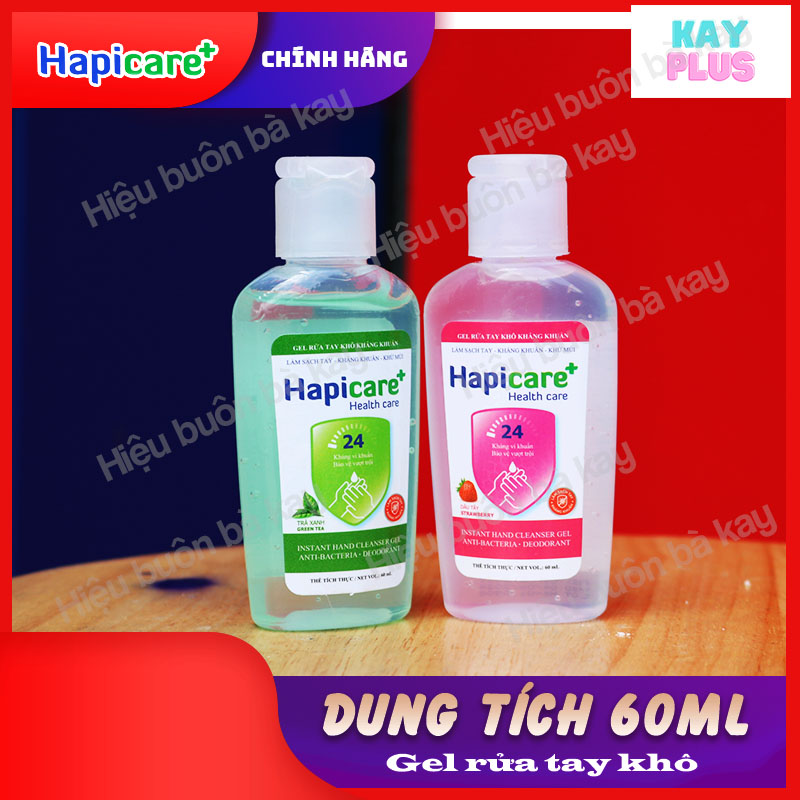 [Combo 20 chai] Gel rửa tay khô mini Hapicare+ (60ml)