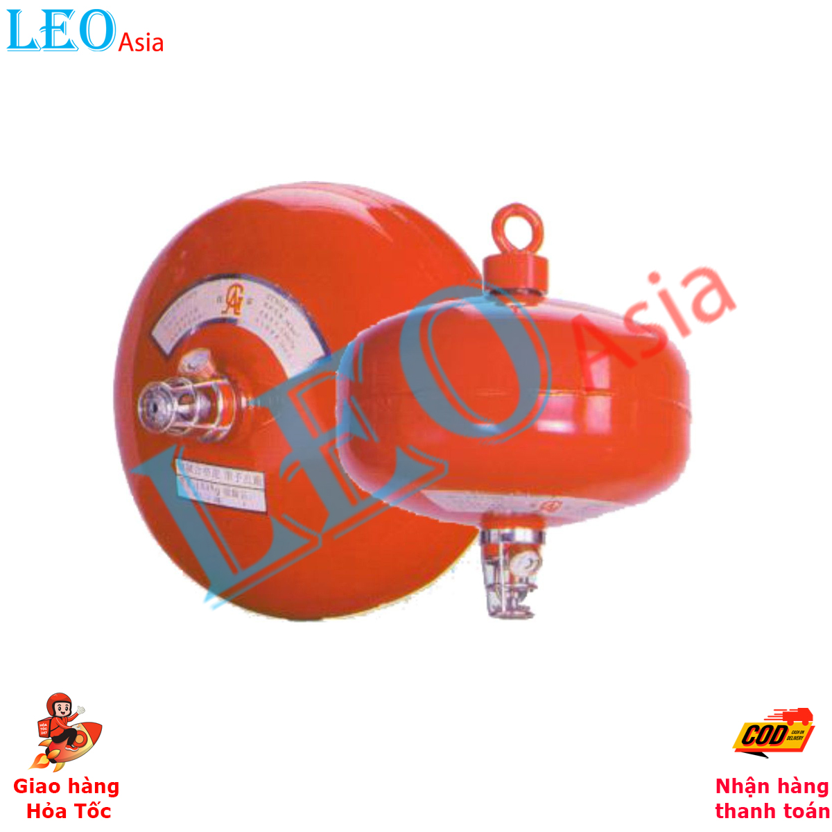 [CÓ TEM KIỂM ĐỊNH PCCC] Bình Cầu Chữa Cháy Tự Động Bột ABC DRAGON XZFT Đạt Chuẩn