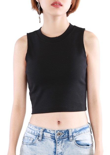 Áo sát nách croptop nữ