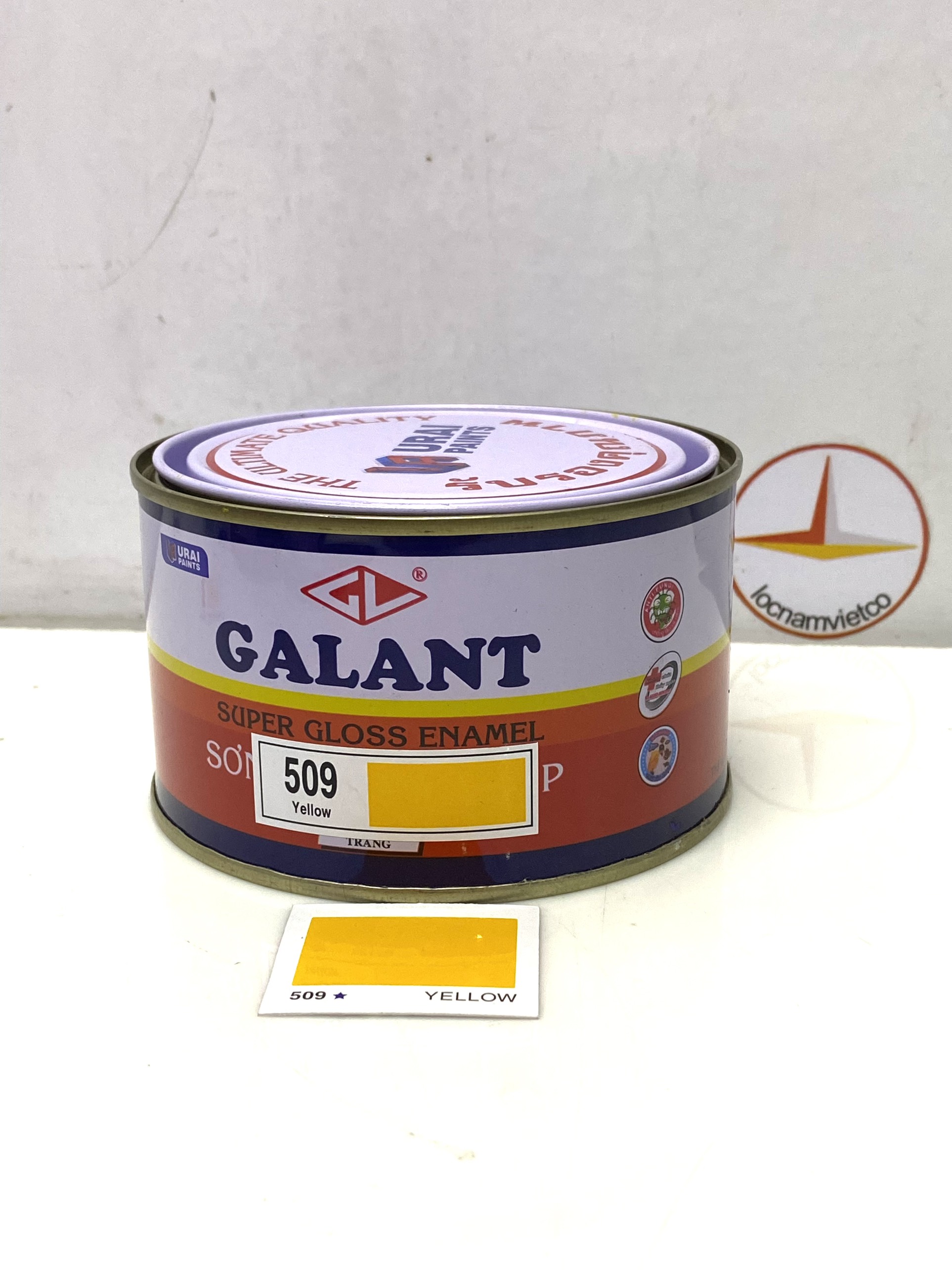 Sơn sắt thép, sơn dầu Galant màu Yellow 509 375ml