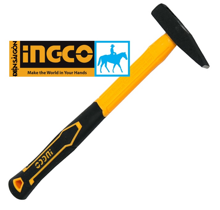 Búa thép cán nhựa đóng đinh cơ khí 100g 280mm ingco hmh880100