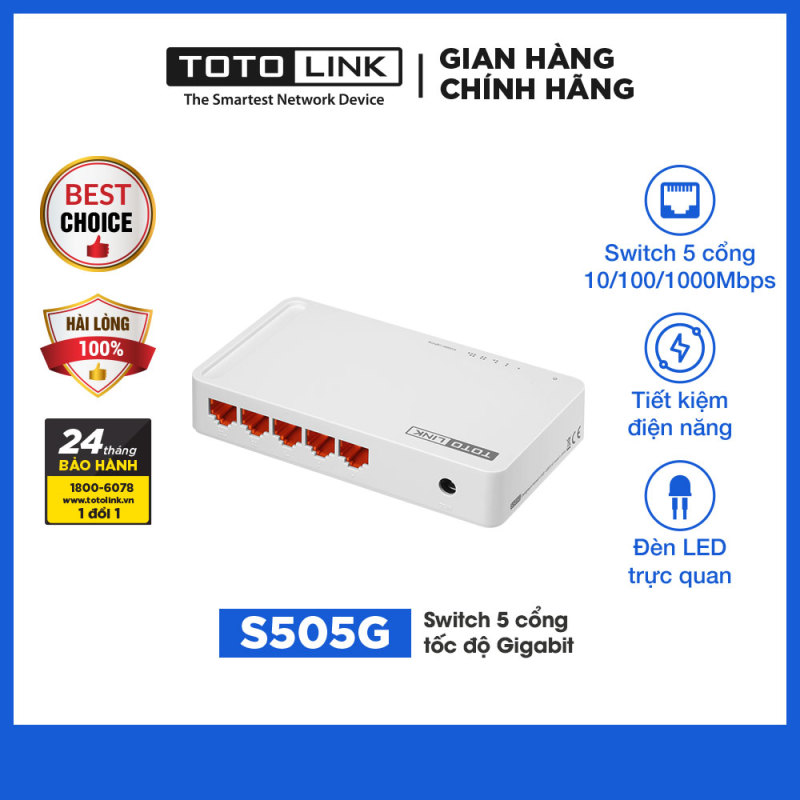 Switch 5 cổng Gigabit – S505G - TOTOLINK