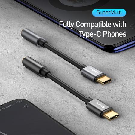 Cáp Âm Thanh Type-C To Jack AUX 3.5 Mm - Thương Hiệu Baseus
