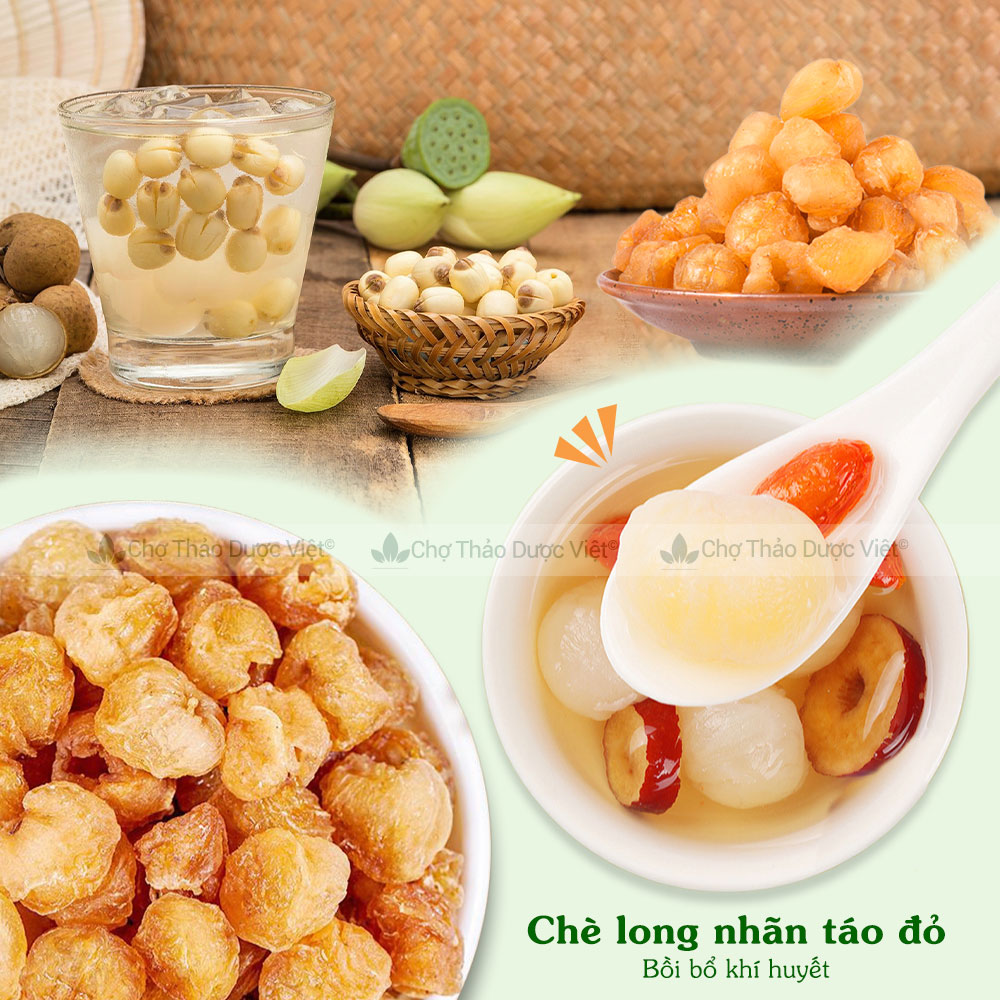 Long nhãn Hưng Yên 500g, long nhãn sấy khô, không tẩm đường, nấu chè sen, pha trà vị ngọt tự nhiên