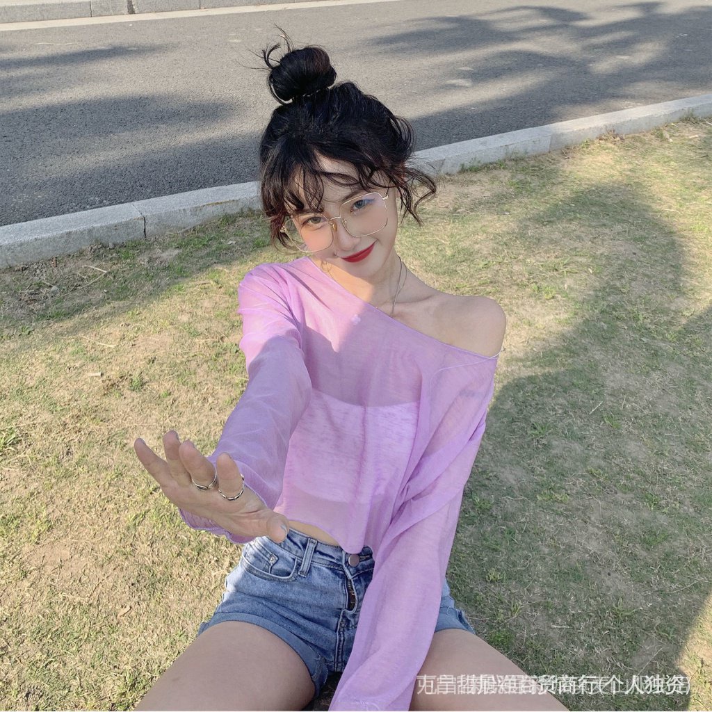 Áo tay dài croptop cổ thuyền