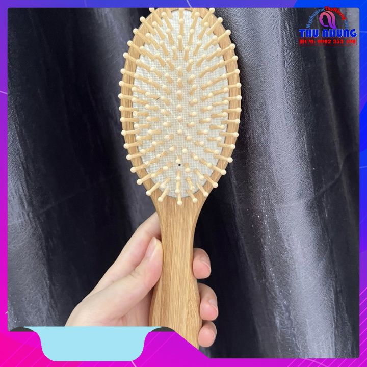 LƯỢC GỖ DAVINES CHẢI MASSAGE THƯ GIẢN DA ĐẦU GIẢM RỤNG TÓC