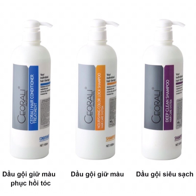 Dầu Gội giữ màu tóc nhuộm ceorali