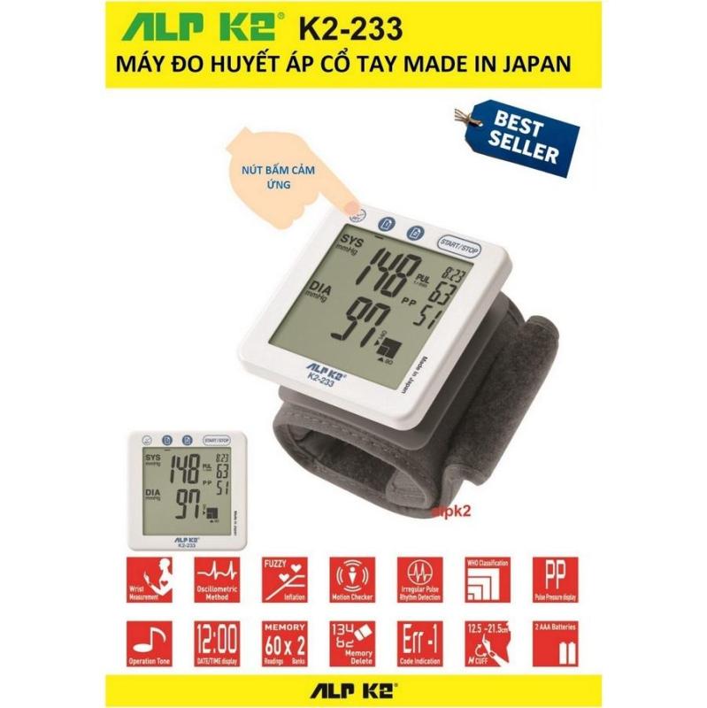 Máy đo huyết áp cổ tay  Huyết Áp Tự Động Alpk2 nhập khẩu
