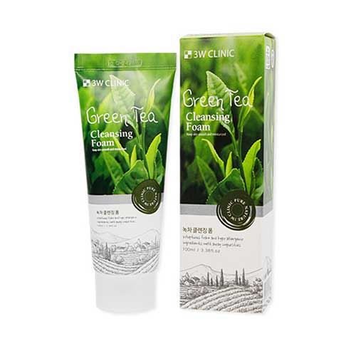 Sữa rửa mặt 3W Clinic 100ml Collagen/Trà xanh/gạo