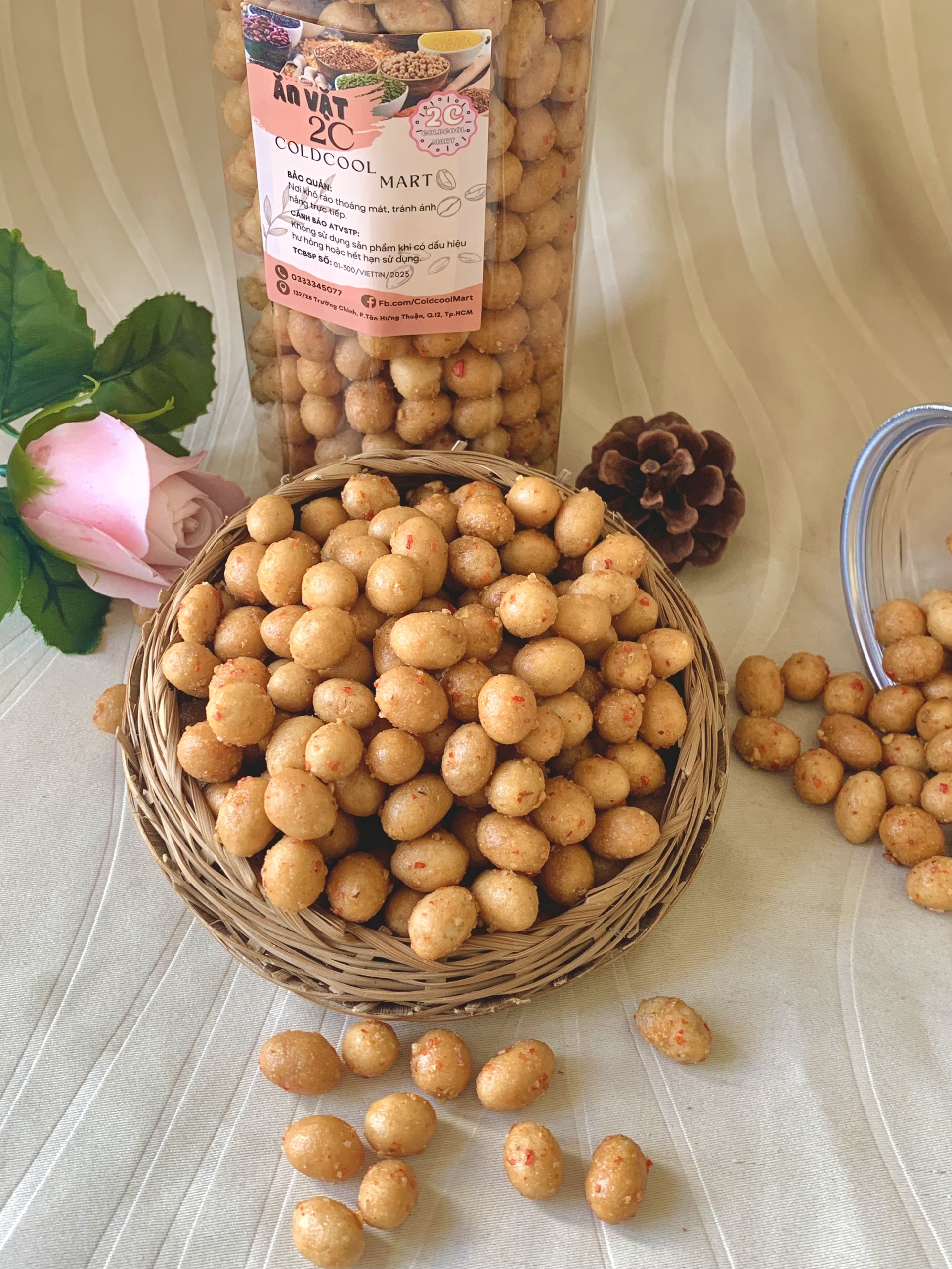 Đậu Phộng Da Cá Tỏi Ớt 500g 2c Mart