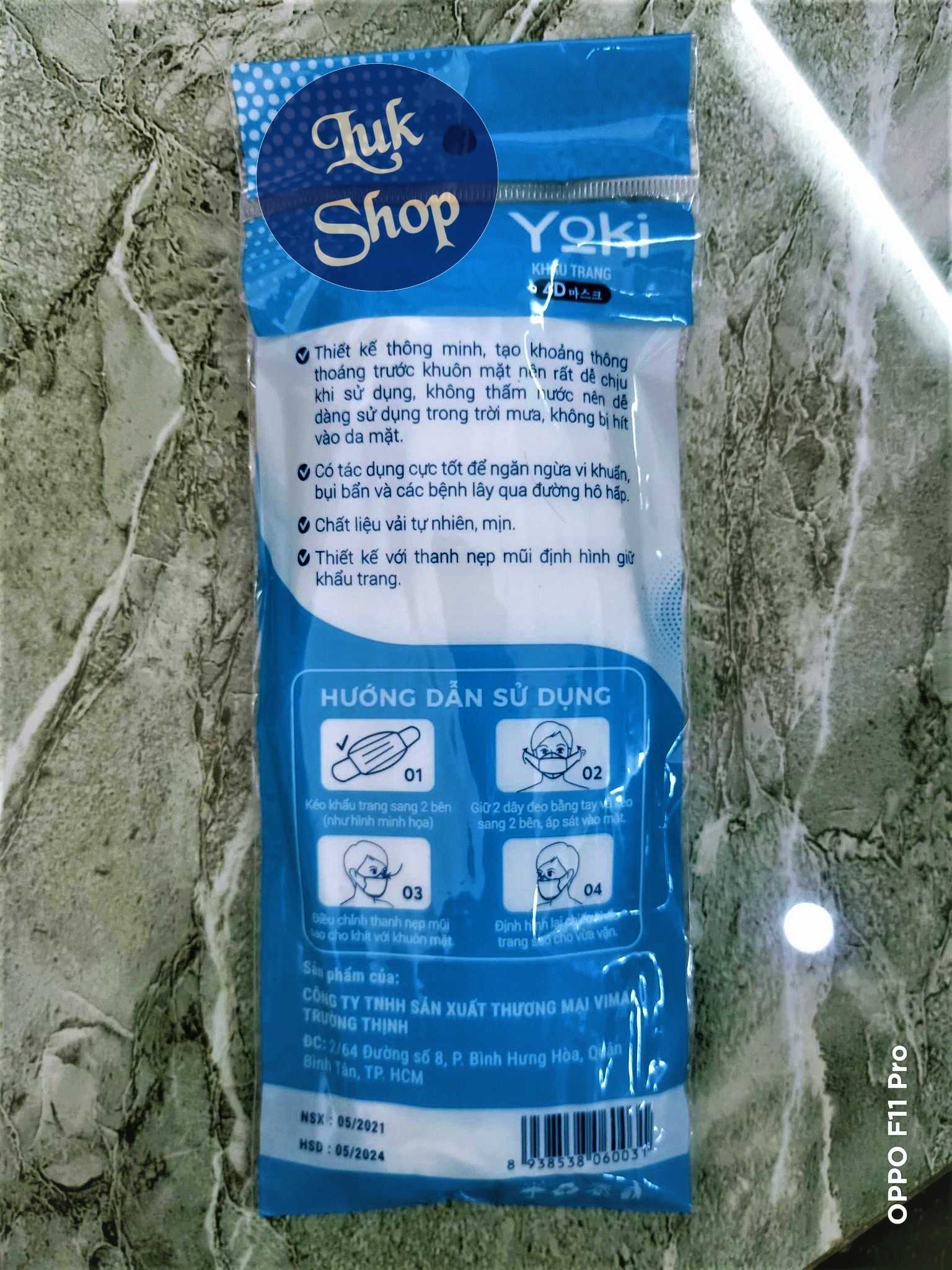 Thùng Khẩu Trang 4D Yoki Kháng Khuẩn Cao Cấp (300 cái/thùng)