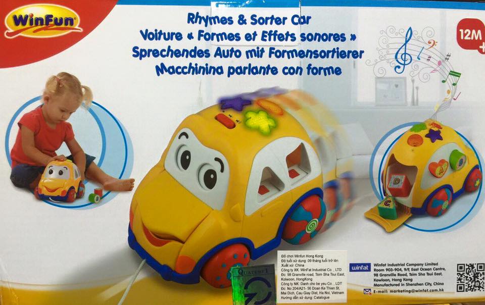 Ô tô thả hình khối có đèn nhạc Winfun 0659