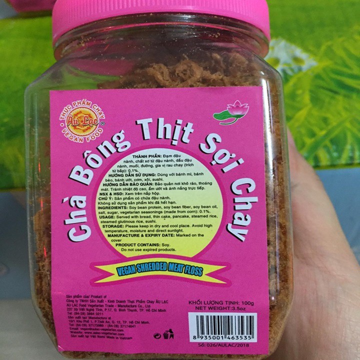 CHÀ BÔNG SỢI CHAY (RUỐC CHAY) ÂU LẠC HỘP 100 GRAM