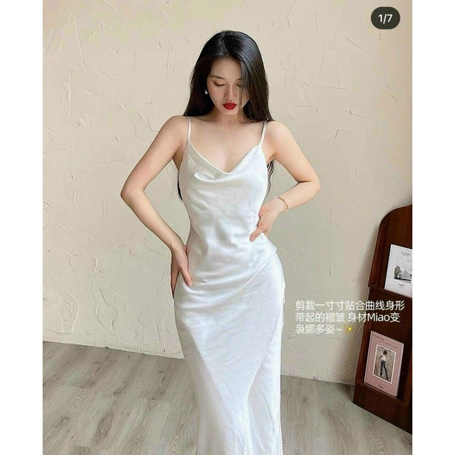 Váy Trắng Dự Tiệc Xẻ Tà giá rẻ Tháng 3,2024|BigGo Việt Nam