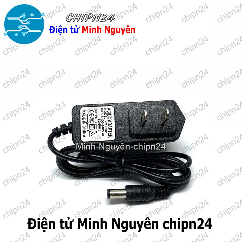 [1 cục] Nguồn Adapter 9V 1A Hàng Tốt - HH000545
