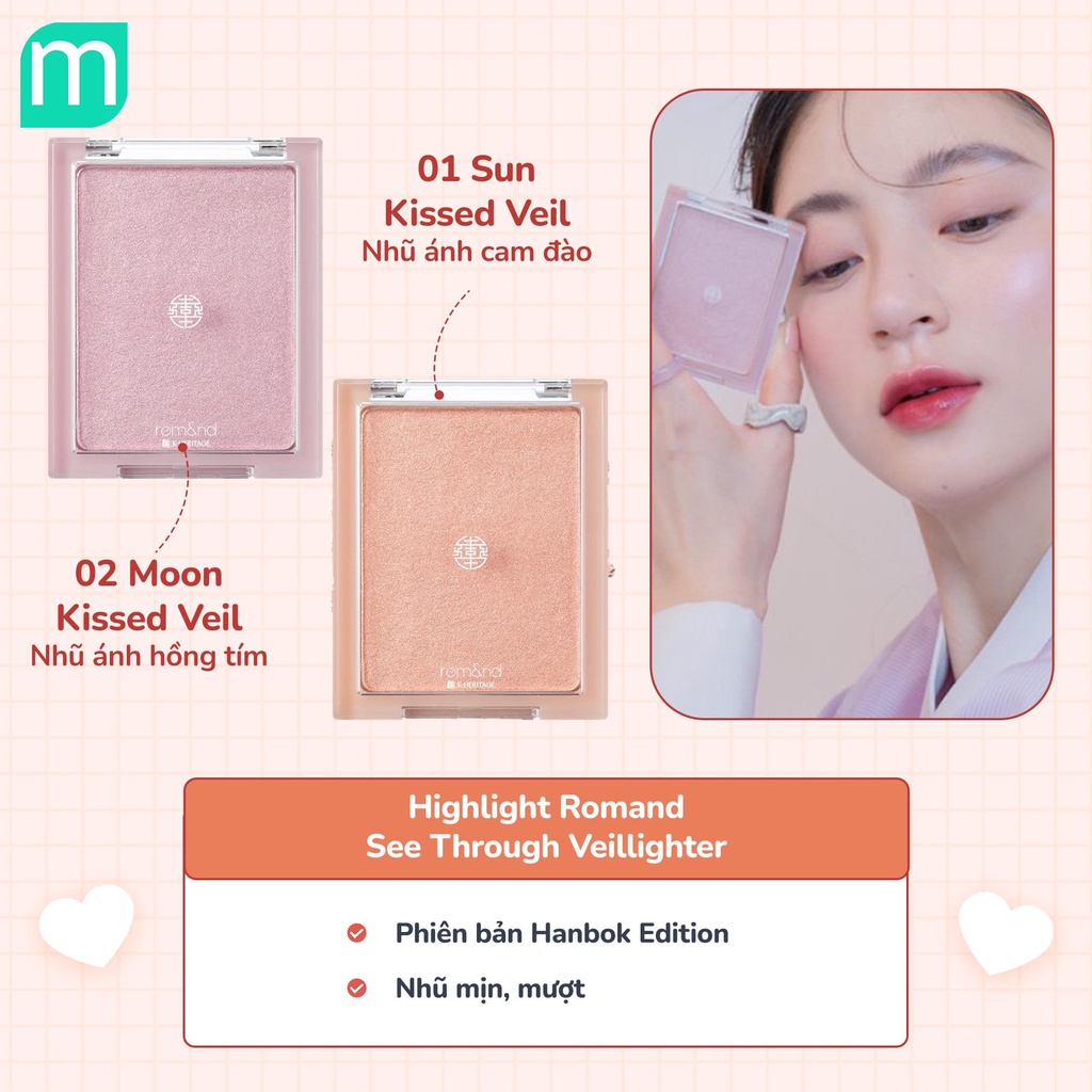Phấn Highlight Romand See Through Veilighter Hanbok Edition 5.5G