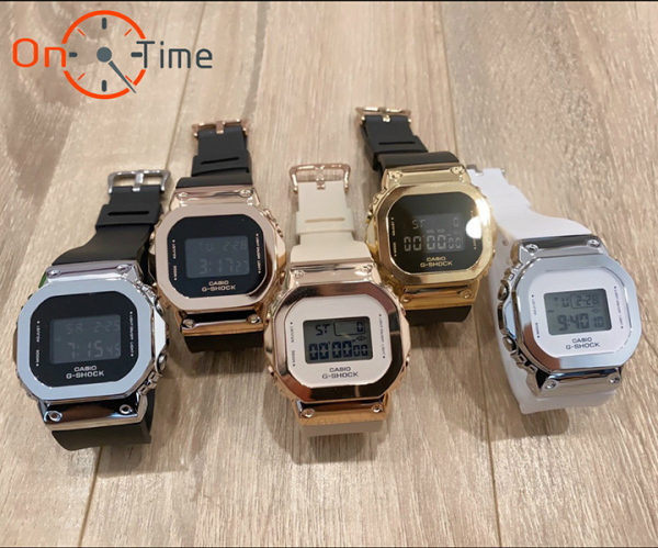[𝗥𝗲̉ 𝗩𝗼̂ Đ𝗶̣𝗰𝗵] Đồng hồ đeo tay Nam nữ Casio GM-S5600 vỏ thép OneTime (full 5 màu lựa chọn)