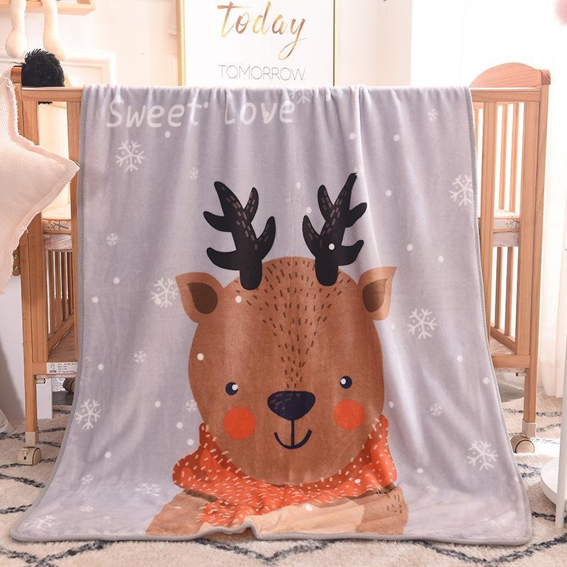 Chăn lông tuyết dễ thương cho bé nhiều mẫu - (Size 1m4 x 1m siêu ấm)