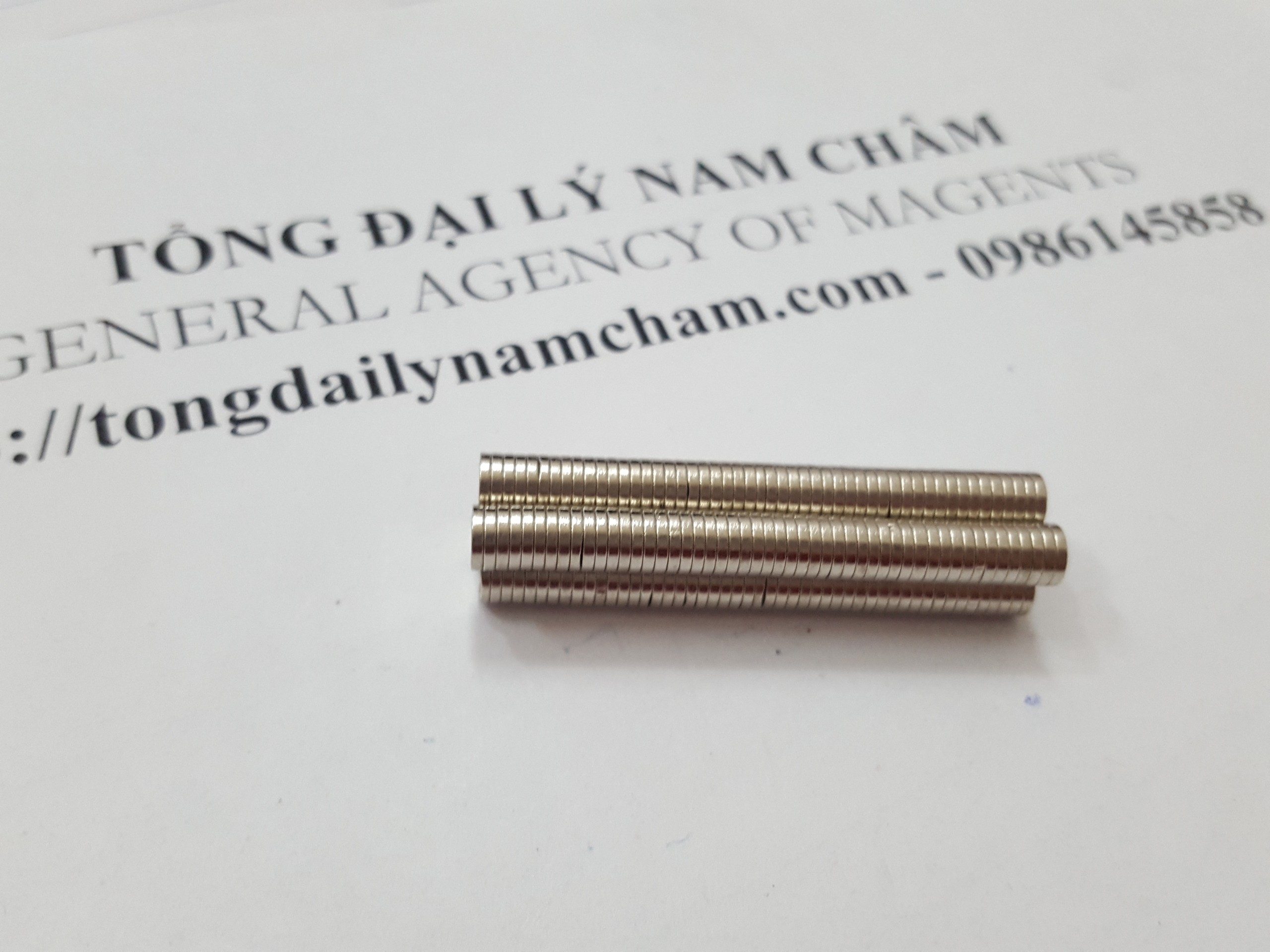 100 viên Nam châm đất hiếm 5x1mm