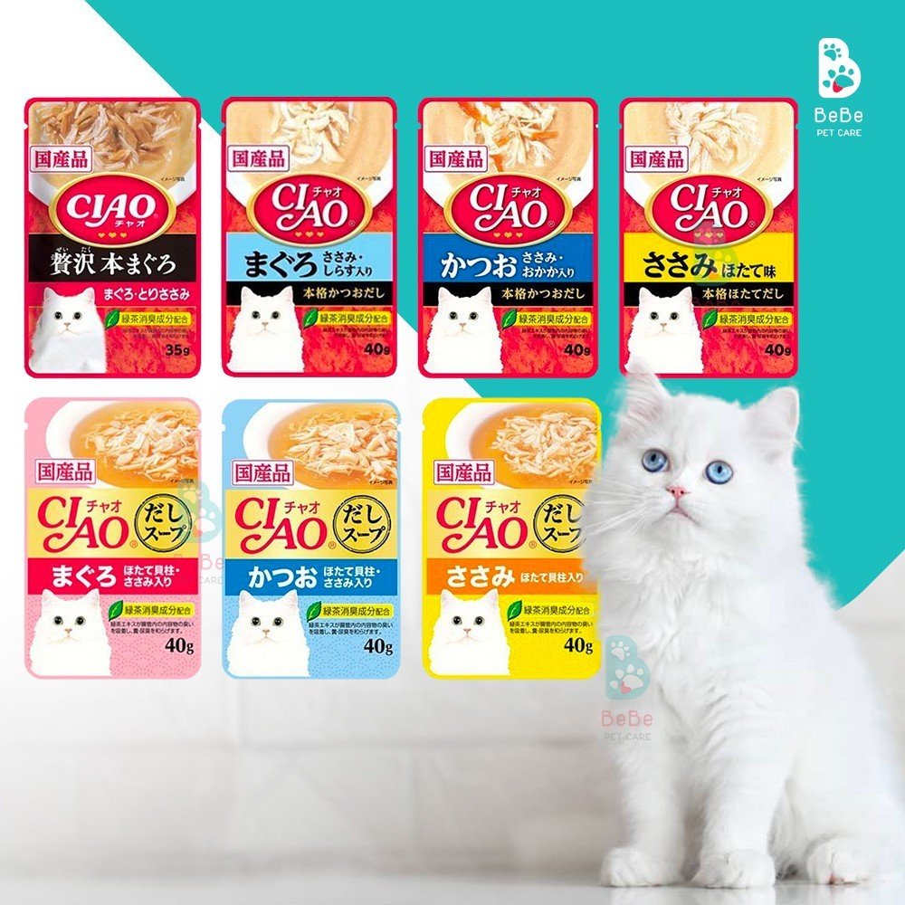 Pate CIAO Thơm Ngon - Bữa Xế Đầy Đủ Dinh Dưỡng Cho Mèo Mọi Lứa Tuổi