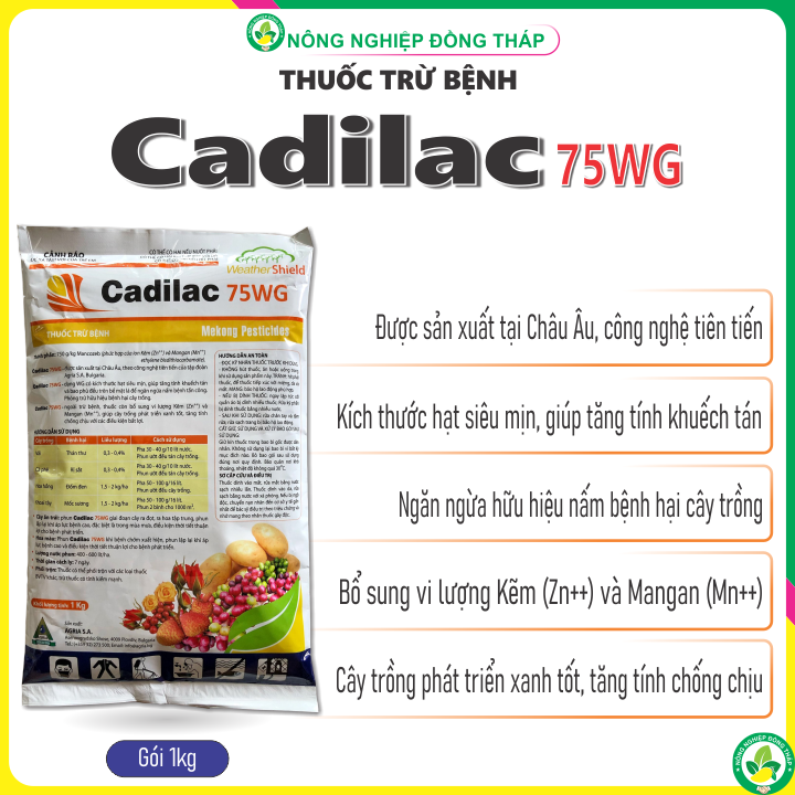 Thuốc trừ bệnh cadilac 75wg