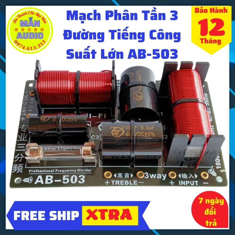 2 Mạch phận tần ba đường tiếng, Phân tần 3 Way công suất lớn