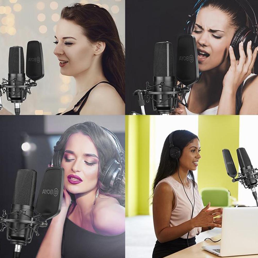 Micro Boya USB Microphone Large-Diaphragm Condenser Mic BY-M1000 (FB491)