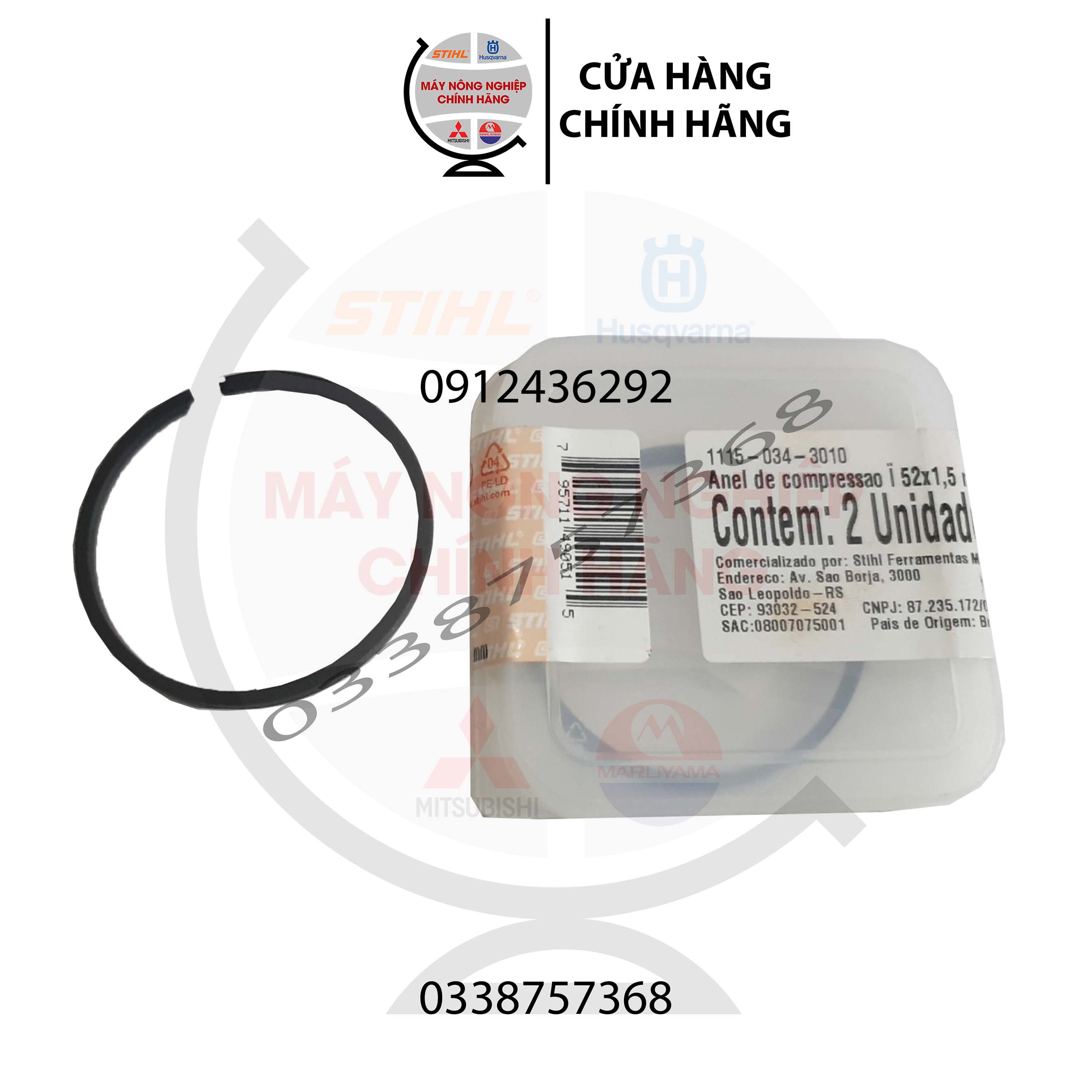 Bạc zin máy cưa stihl ms 381 - phụ tùng stihl chính hãng