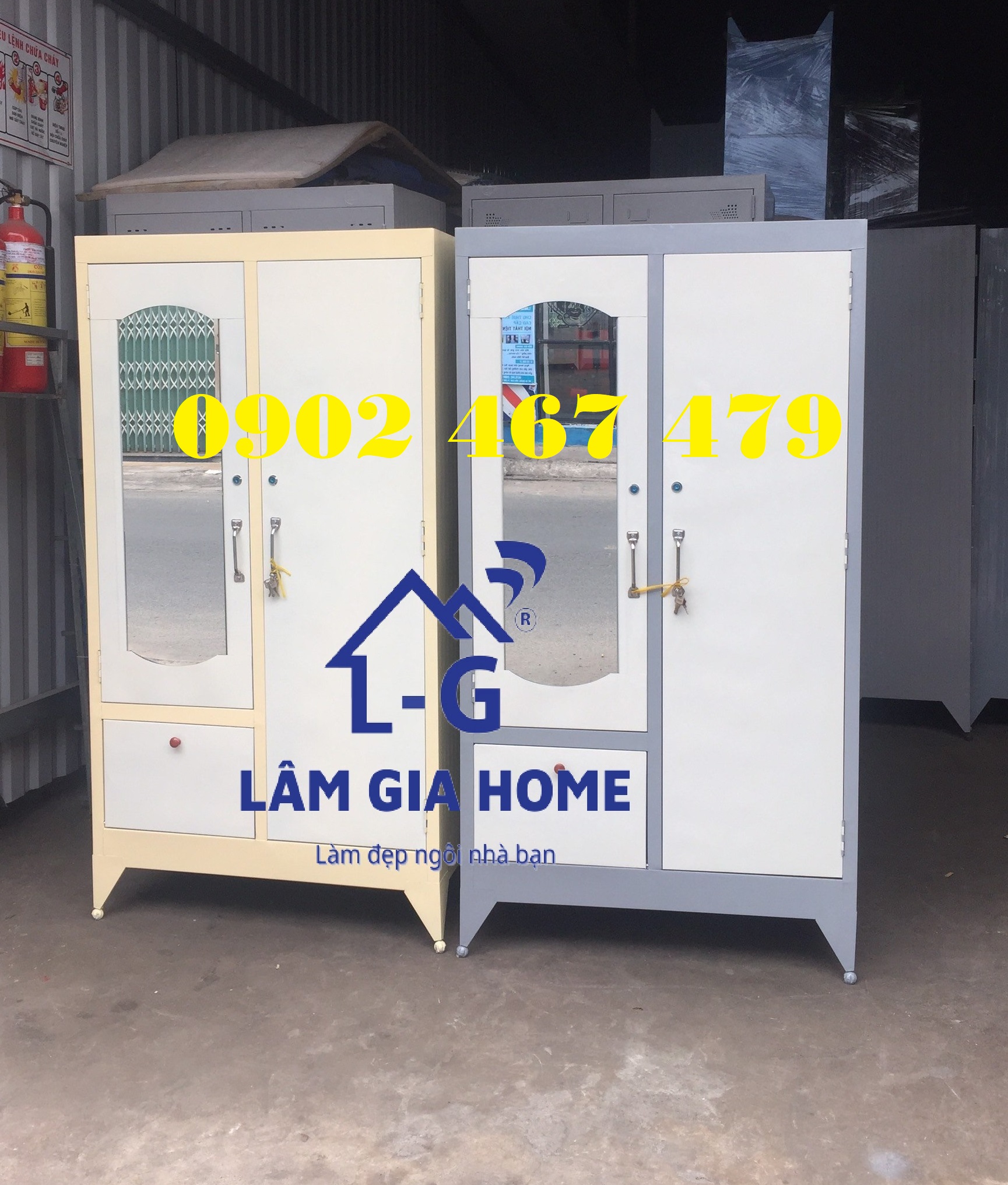 TỦ SẮT 2 CÁNH MẪU BÁN CHẠY SƠN DẦU