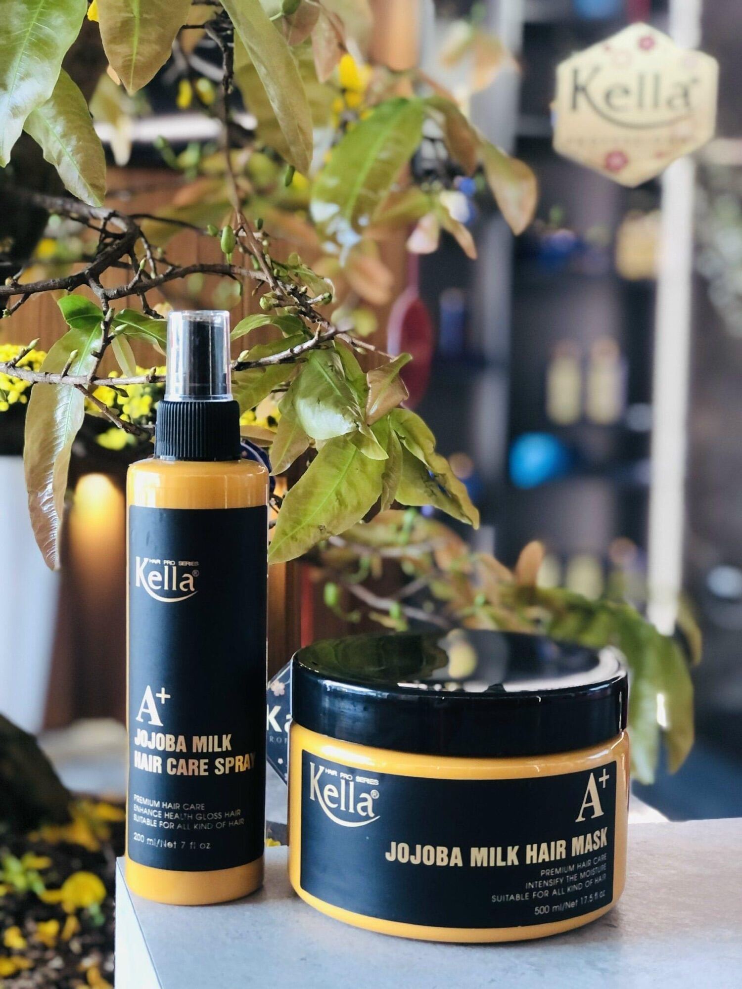 [Chỉ 7/3 Hoàn Tiền 15%][Chính Hãng] Combo xịt + hấp dưỡng tóc kella jojoba siêu mềm mượt