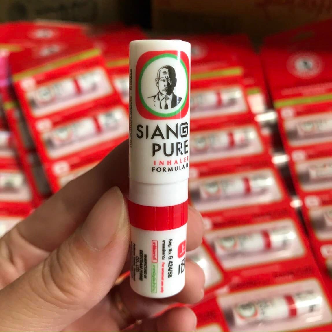 Ống Dầu hít mũi Siang Pure (ông già)Thái Lan
