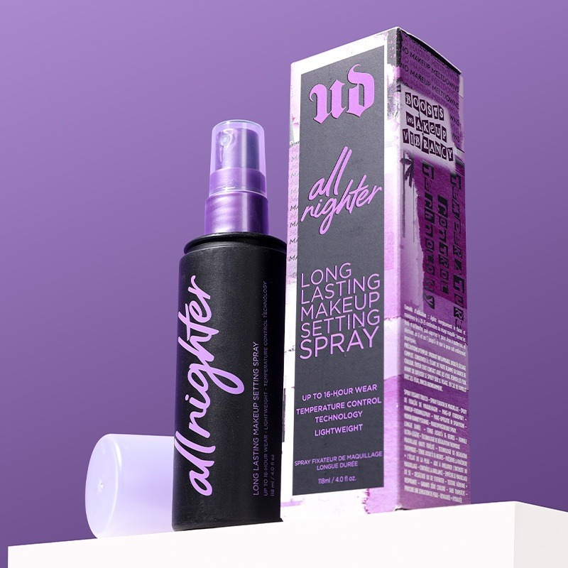 Xịt khóa makeup urban decay all nighter kiềm dầu, căng bóng, lâu trôi, bee skincare 118ml