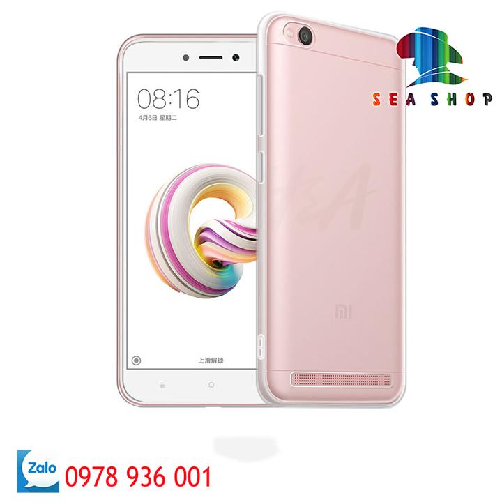 Ốp lưng Xiaomi RedMi 5A Nhựa dẻo - trong suốt