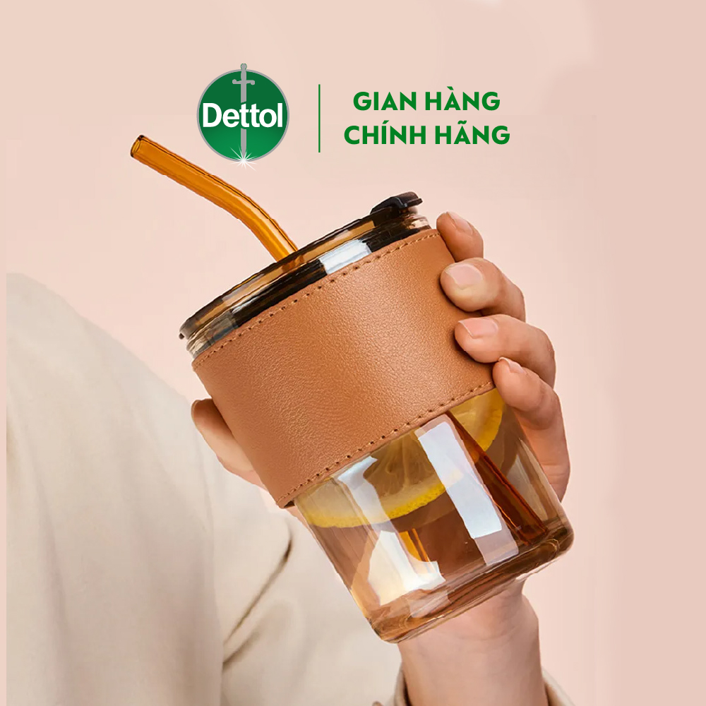 [Quà tặng không bán] Ly thủy tinh bọc da