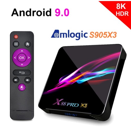 [HCM]TV Box X88 Pro X3 Ram 4GB Rom 32GB Amlogic S905X3 Android 9.0 - X88 Pro X3 4+32G