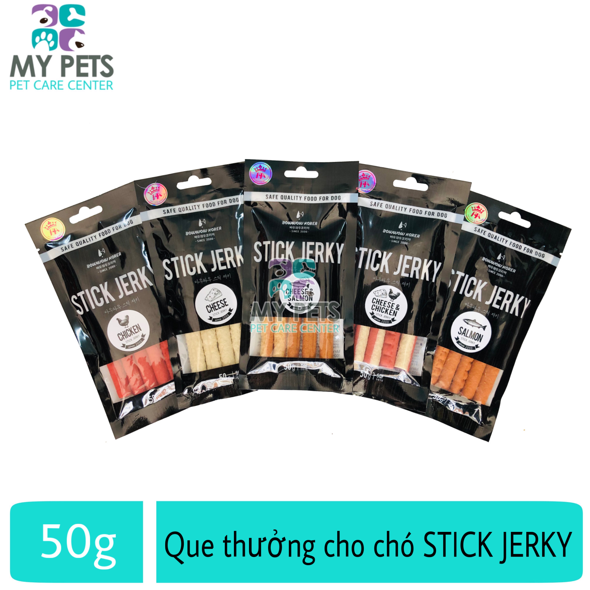 Que thịt thưởng dành cho chó JERKY STICK - Gói 50g
