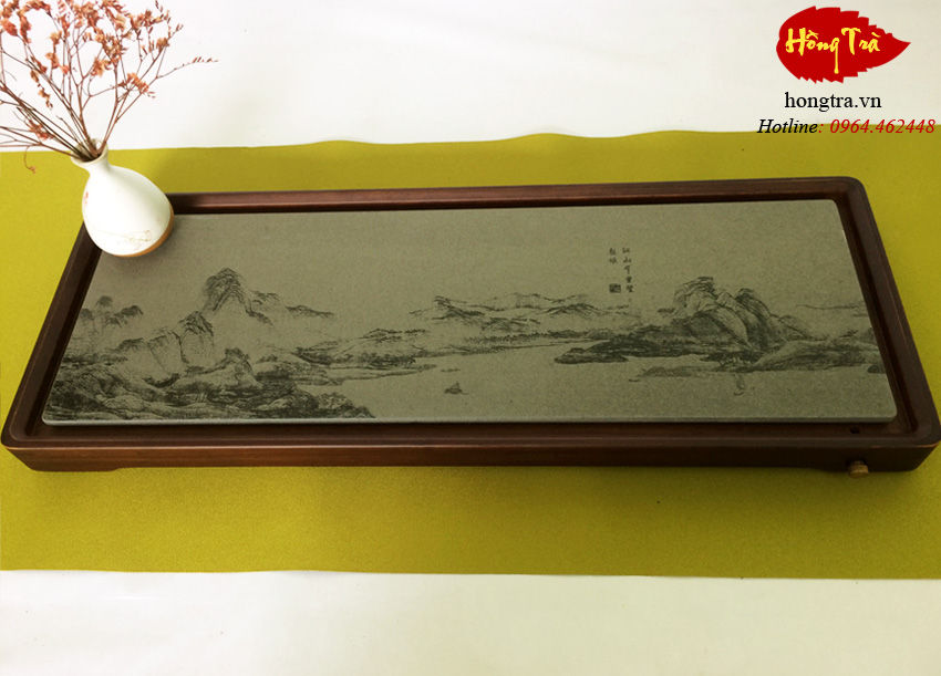 Bàn trà gỗ mặt đá Tường Phúc (祥福) BTMD02