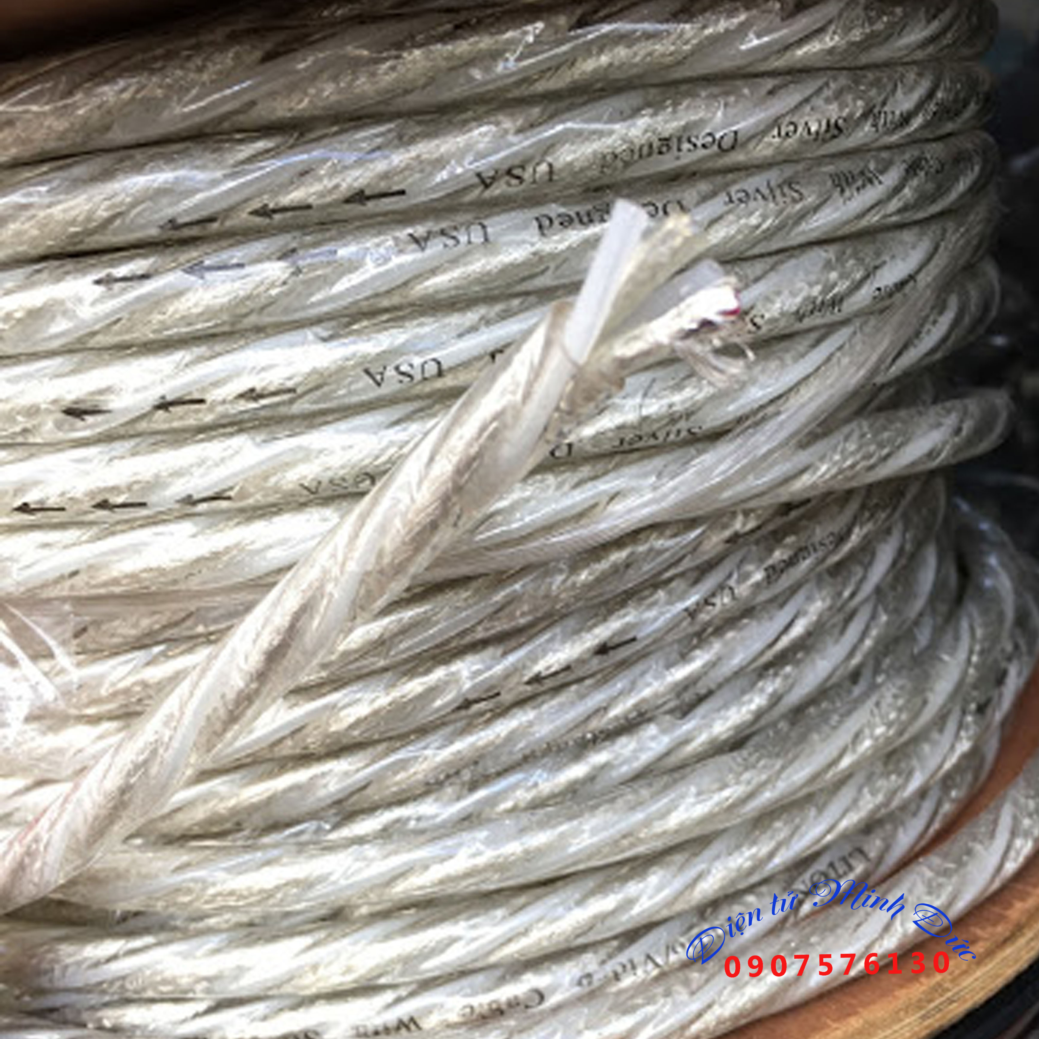 Dây loa bạc liton - dây đồng mạ bạc - made in usa