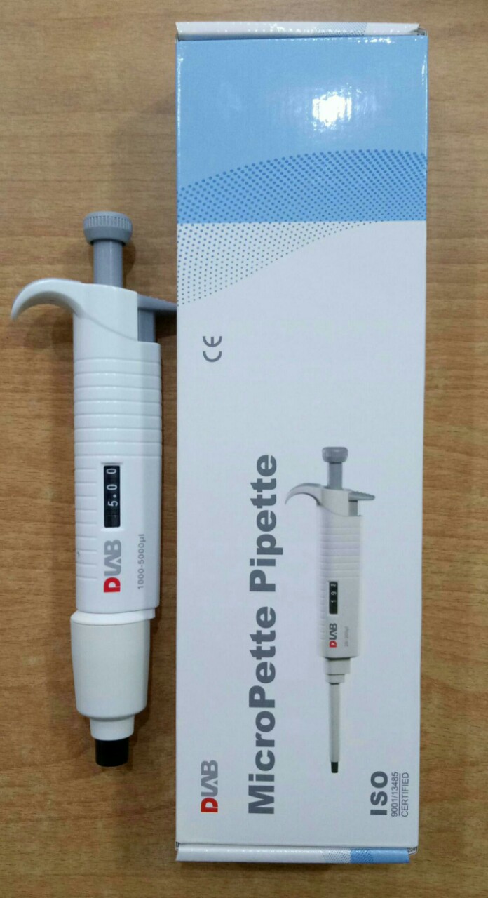 Dụng cụ hút mẫu micropipette không hấp 1 kênh 1000-5000ul dlab